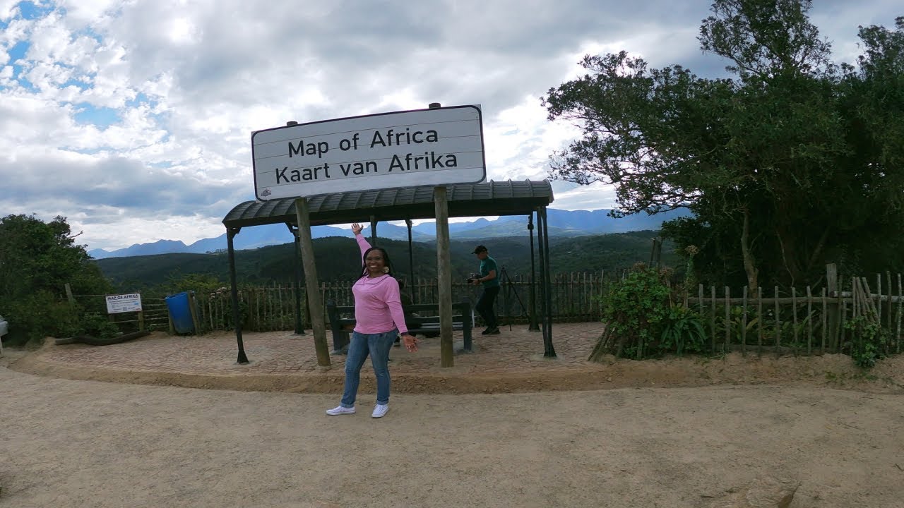 MAP OF AFRICA IN WILDERNESS SOUTH AFRICA #paragliding #gardenroute #southafrica