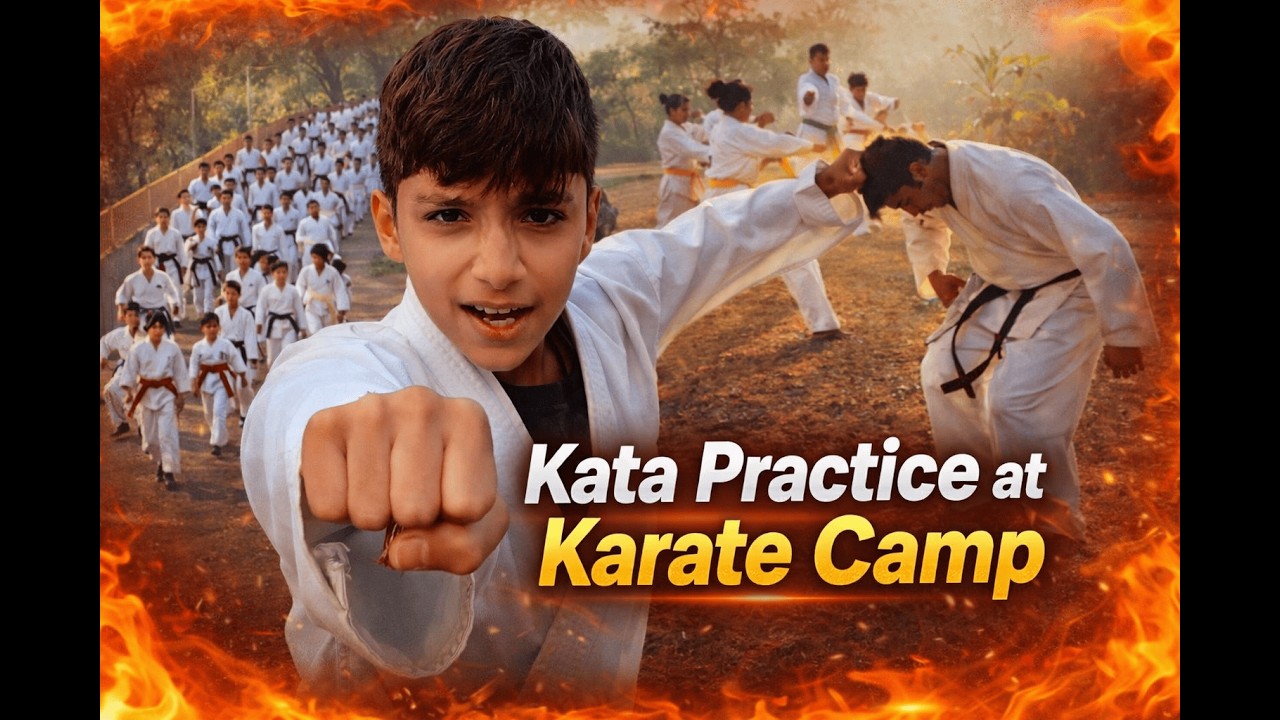 Karate Camp Kata Performance 🥋 | Kata Practice at Karate Camp | कराटे कैंप ट्रेनिंग सेशन | The Ray