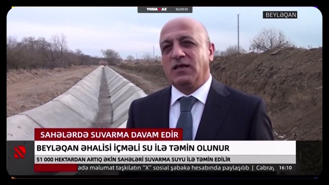 Beyləqan əhalisi içməli su ilə təmin olunur - Real TV 28.01.2026