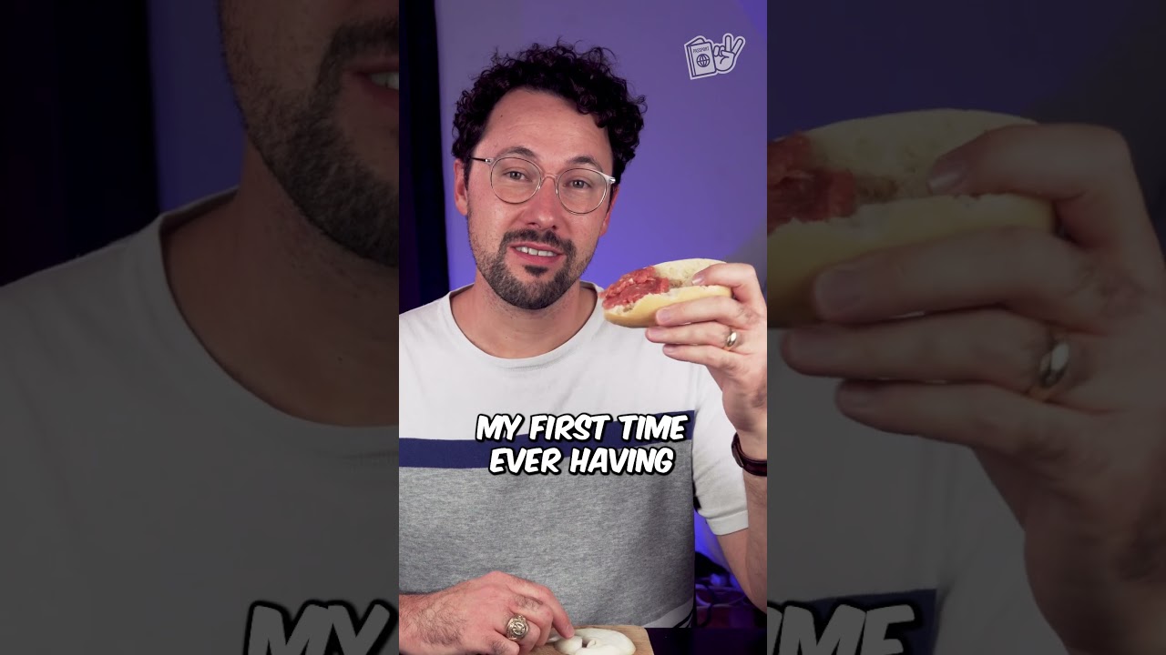 American eats Mett (raw pork) for the first time 👆FULL VIDEO👆