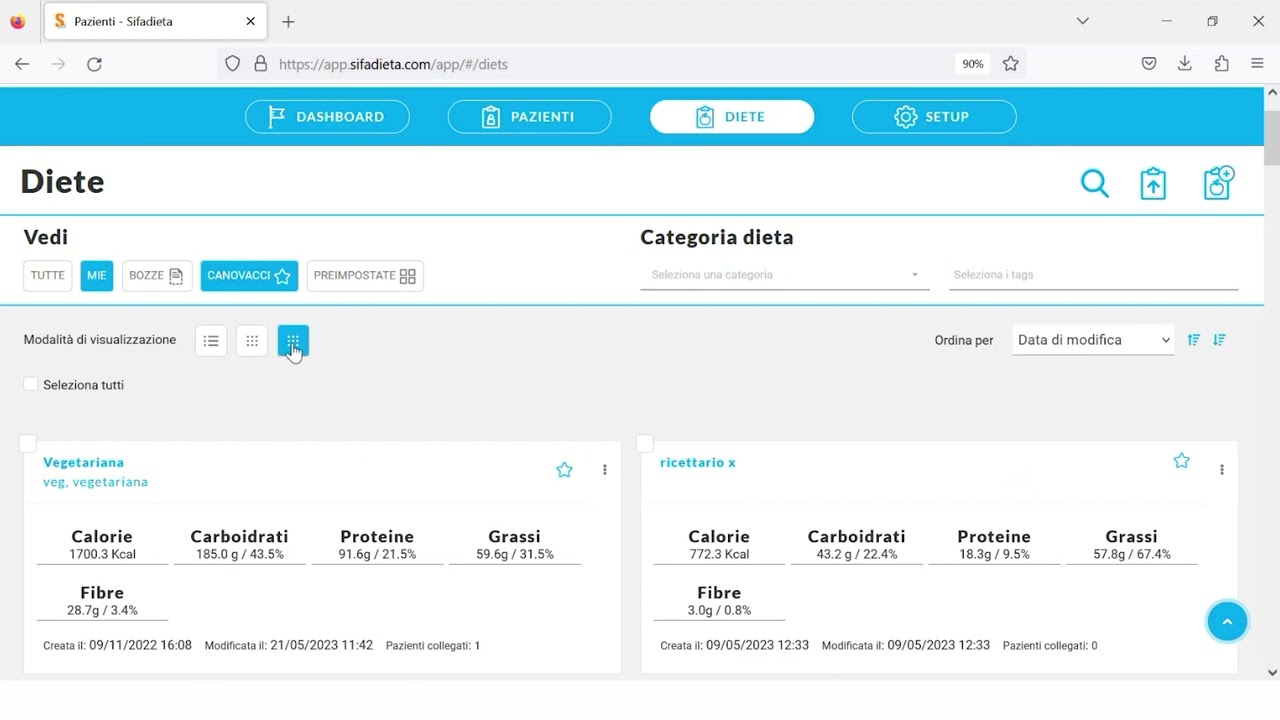 Sifadieta Software nutrizionale - parte 2
