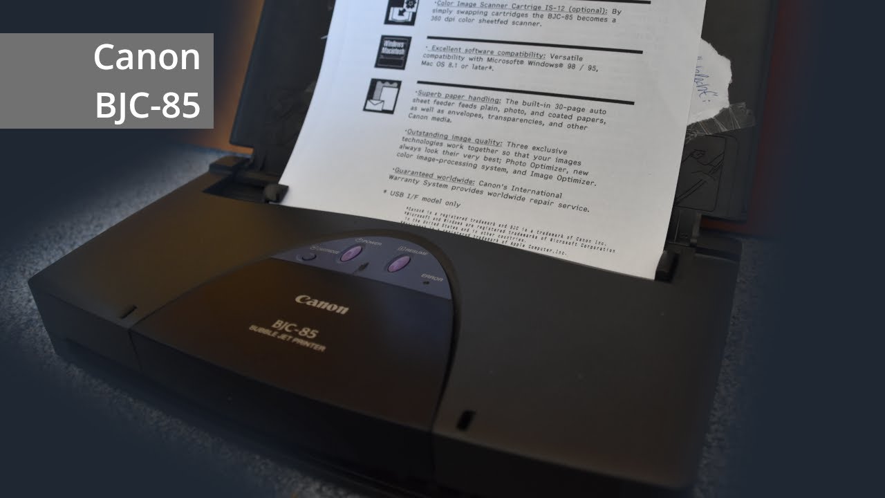 Canon BJC-85 - Kompakter Drucker von 1999