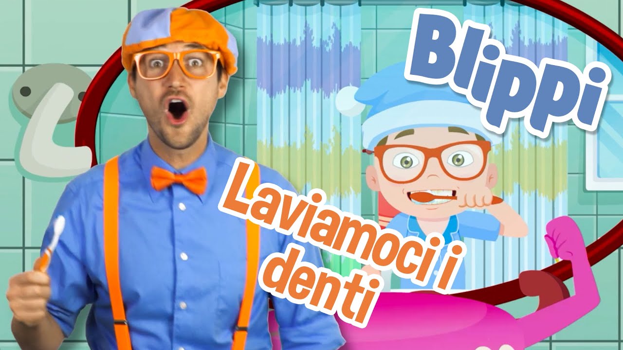 Laviamoci i DENTI!!! | BLIPPI video per bambini | Moonbug Kids Cartoni Animati
