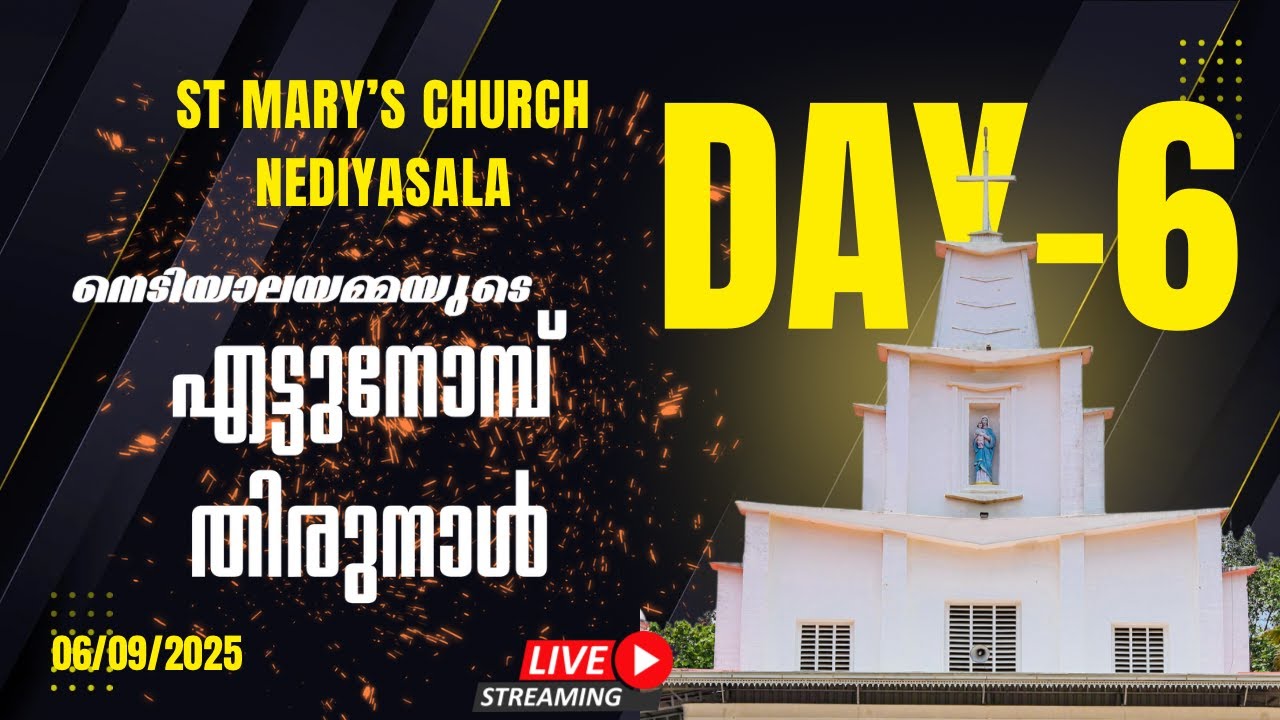St Mary's Church Nediyasala | എട്ടുനോമ്പ് തിരുനാൾ 06-09-2025 | DAY -6