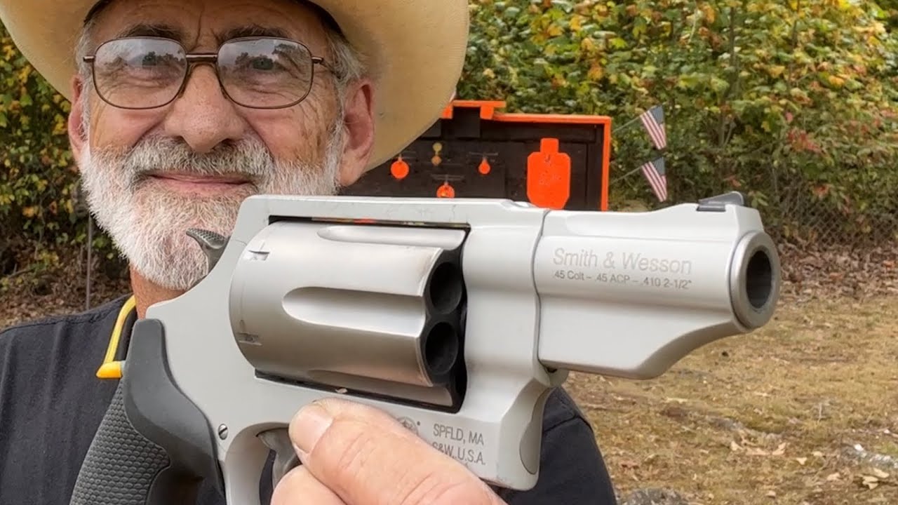 Smith & Wesson governor silver 410/45 acp/￼45 colt Range Review