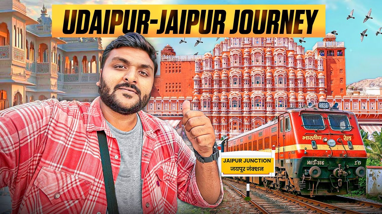 Train Journey to Jaipur | Special Holiday Express Udaipur to Jaipur 3rd AC Journey with Online Food