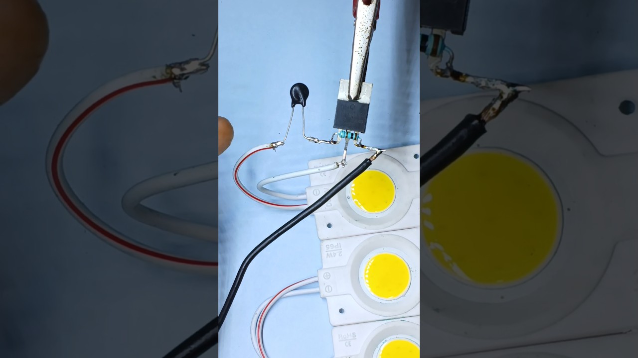 Make a simple temperature light by Mosfet