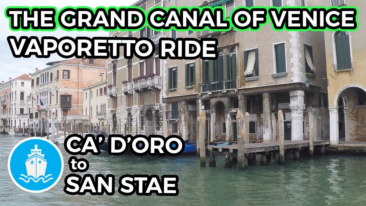 Venice Vaporetto Waterbus: Ca' d'Oro to San Stae