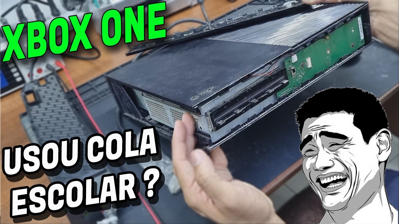 XBOX ONE FOI COLADO COM COM COLA NAS CARCAÇA E NEM LIGA !