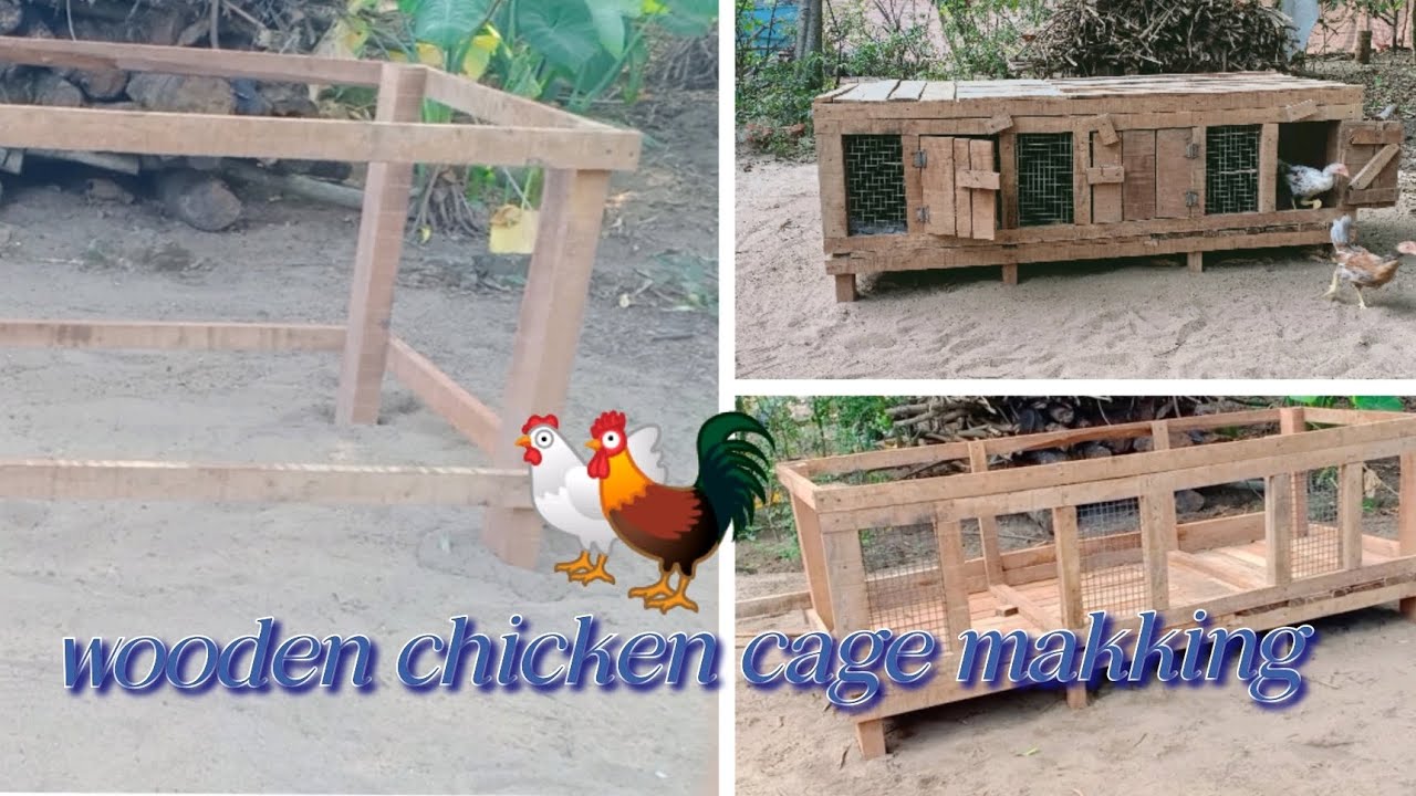 wooden chicken Cage makking