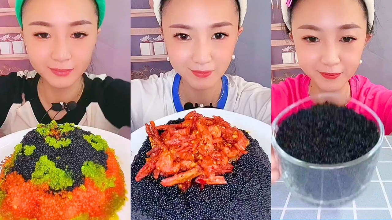 Satisfying Eating Sounds with Colorful ASMR Crunchy Mukbang Compilation #245