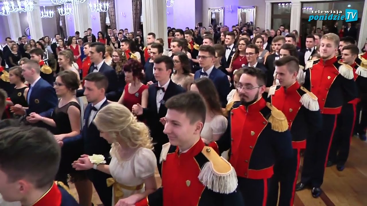 Studniówka 2018: I LO im. T.  Kościuszki w Busku-Zdroju - POLONEZ