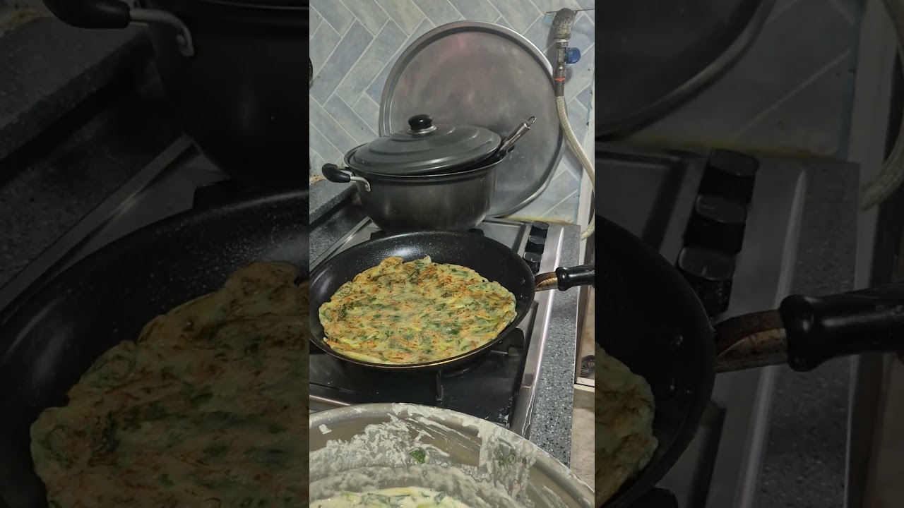 현순네엄마 호박부침개 뒤집는 기술🥰
