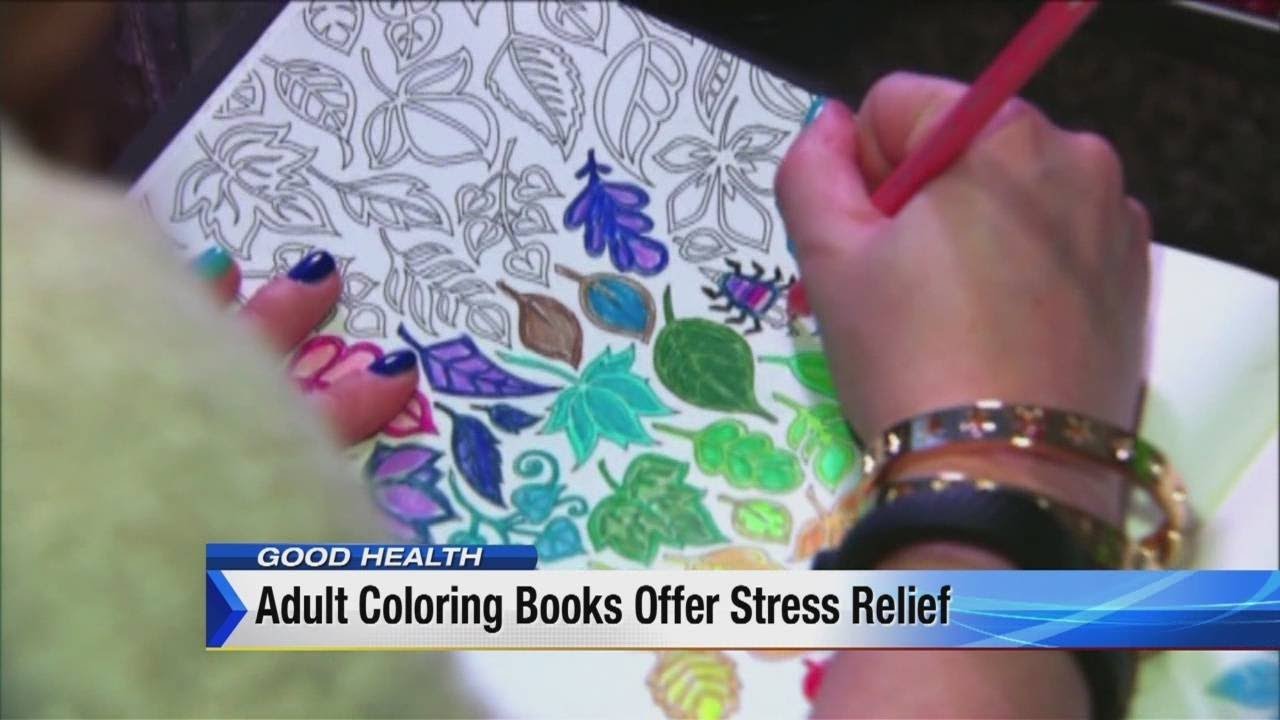 Adult coloring books offer stress relief