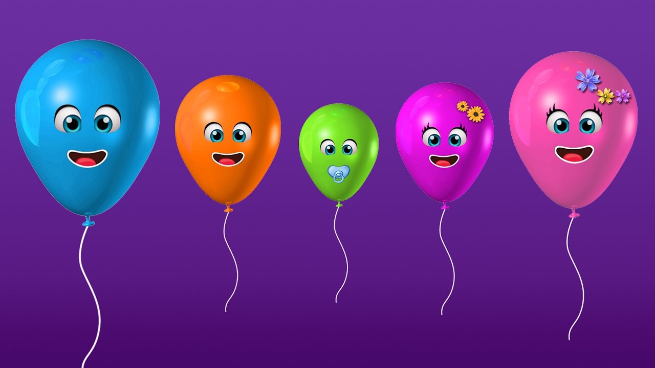 The Finger Family Balloon Family Nursery Rhyme #2 | Balloon Finger Family Songs