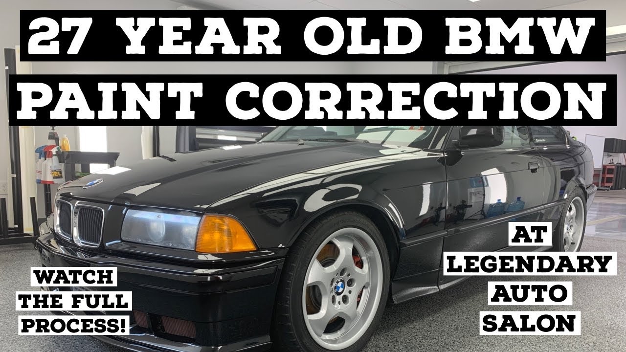27 YEAR OLD BMW PAINT CORRECTION AT LEGENDARY AUTO SALON: E36 Turbo LS Swap Ep: 33