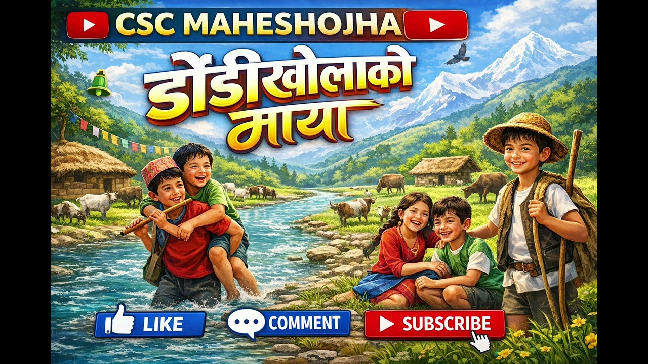 डौडीखोलाको माया ❤️ | Emotional Nepali Folk Song | Village Life Story| CSC MAHESHOJHA 