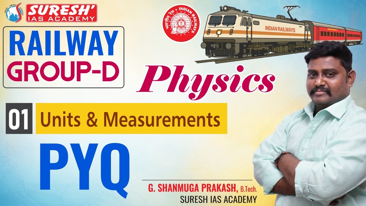 RRB- RAILWAY | GROUP-D | MEASUREMENT | Mr. G. SHANMUGA PRAKASH | Suresh IAS Academy
