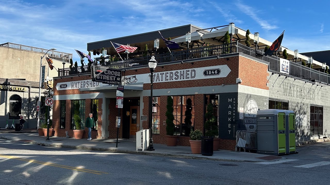 Federal Hill and Historic Cross Street Market in Baltimore Maryland! Live Walking Tour!