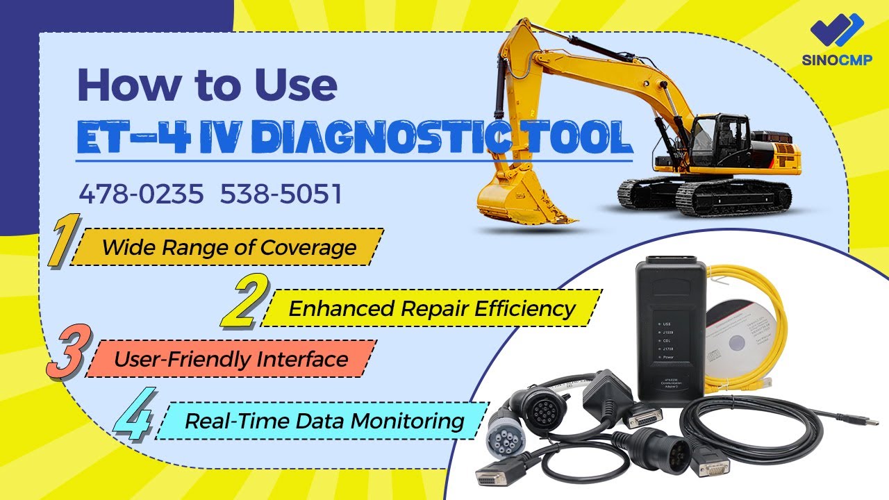 How to Use ET-4 IV Diagnostic Adapter 478-0235 538-5051 Communication Adapter Group-SINOCMP