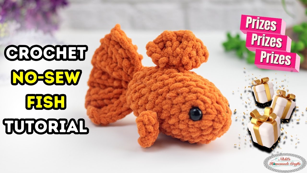 The EASIEST No-Sew FISH Ever! 🥹 FREE Crochet Pattern + PRIZES!