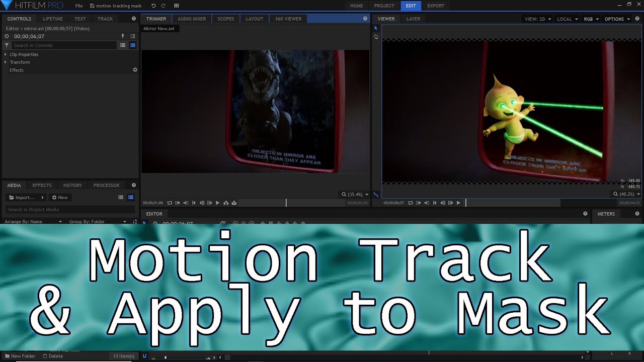Applying a Motion Track to a Mask