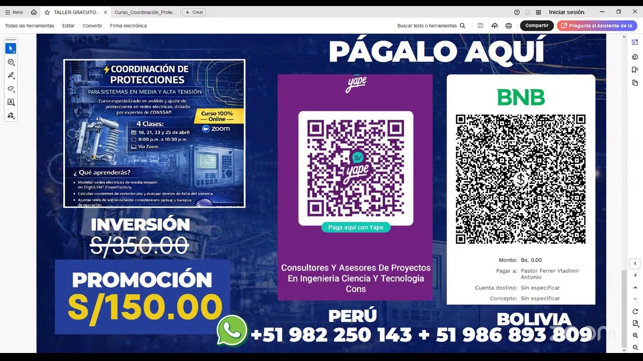 Taller de Coordinación de protecciones en media tensión