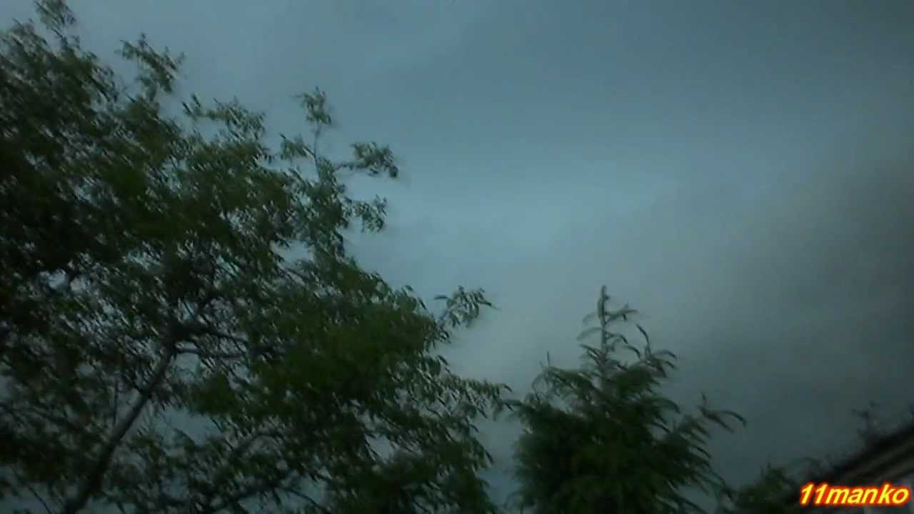 Superkomórkowa Burza z przerażającym Shelfem Cloudem 08.06.2012