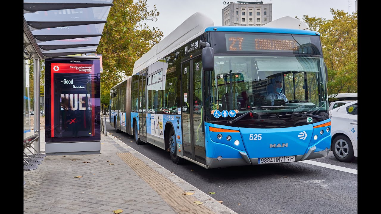 A Ride on Madrid EMT MAN NG 313-F GNC #522
