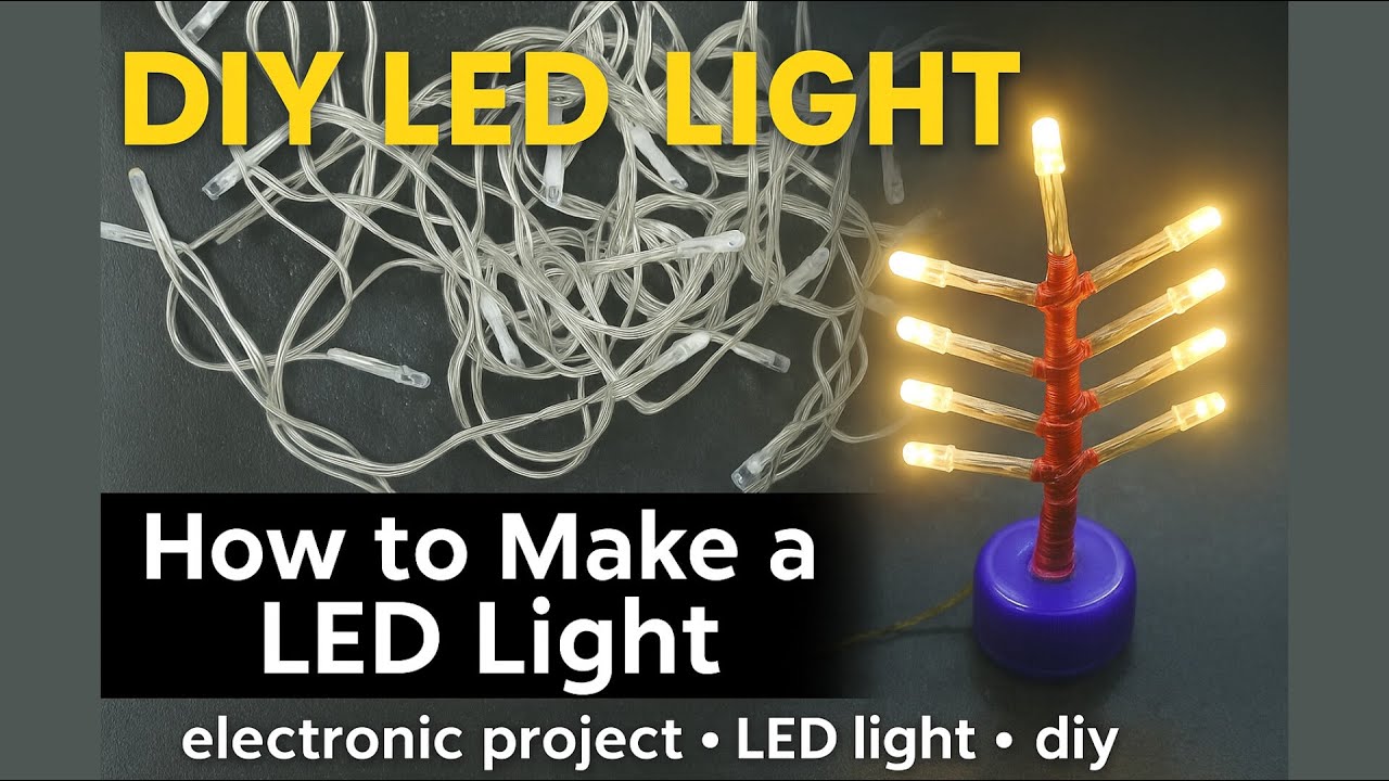 DIY Mini Led Tree Light | DIY fairy lights project | DIY small LED tree | Main-electrics #DIY #LED