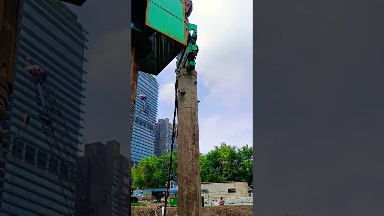 how to bore pile casing installing #viral #reels #reels #bored #piling #shortvideo #shorts#singapore