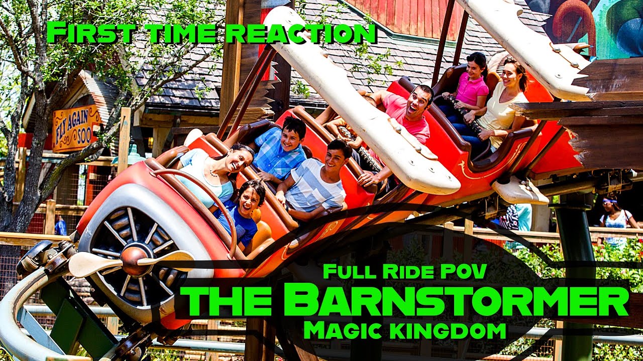 Full Ride POV | Front Row on Goofy’s Barnstormer Coaster in Magic Kingdom | My Kid’s First Reaction
