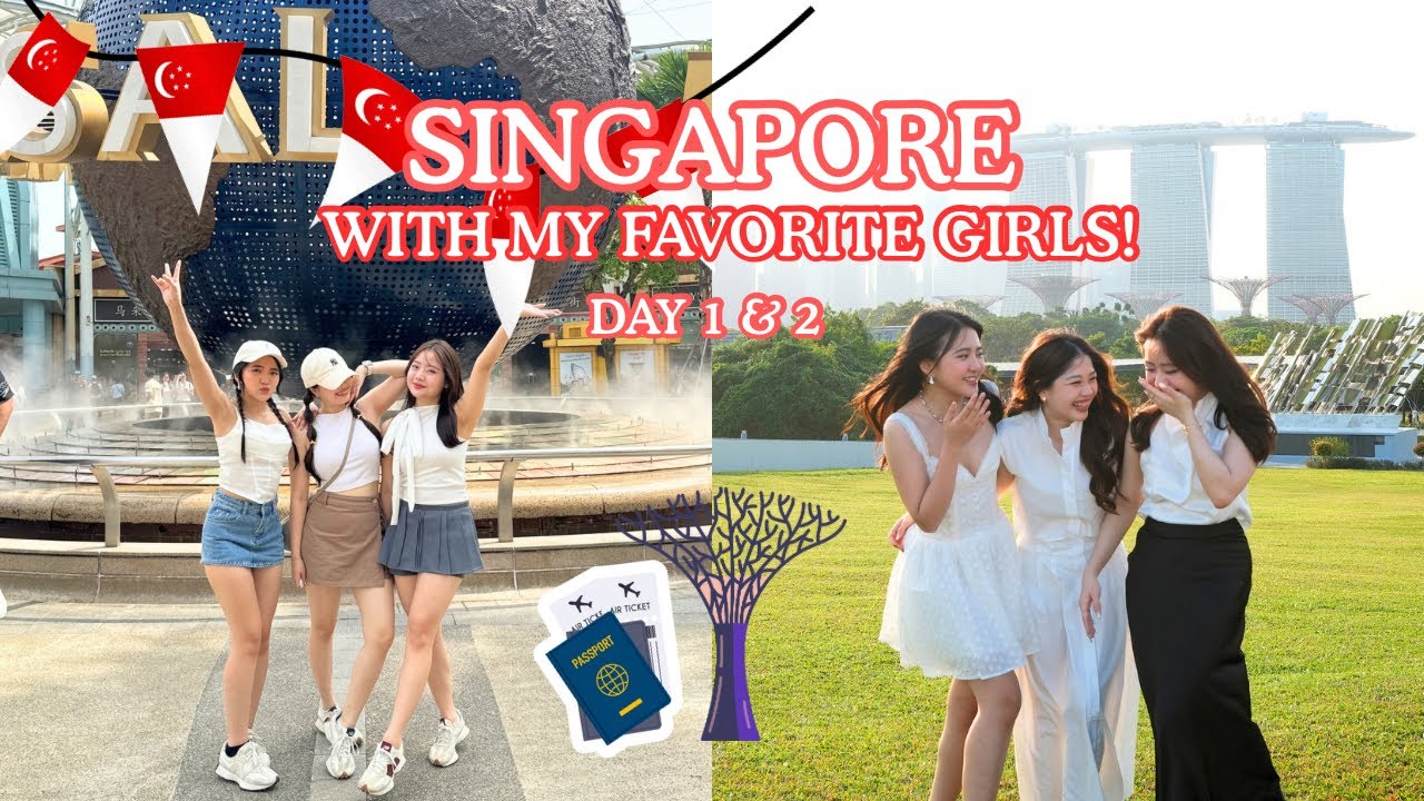 VLOG TRIP BERTIGA CEWEK-CEWEK KE SINGAPORE 🇸🇬 // MAIN KE UNIVERSAL STUDIO SINGAPORE! // DAY 1 & 2