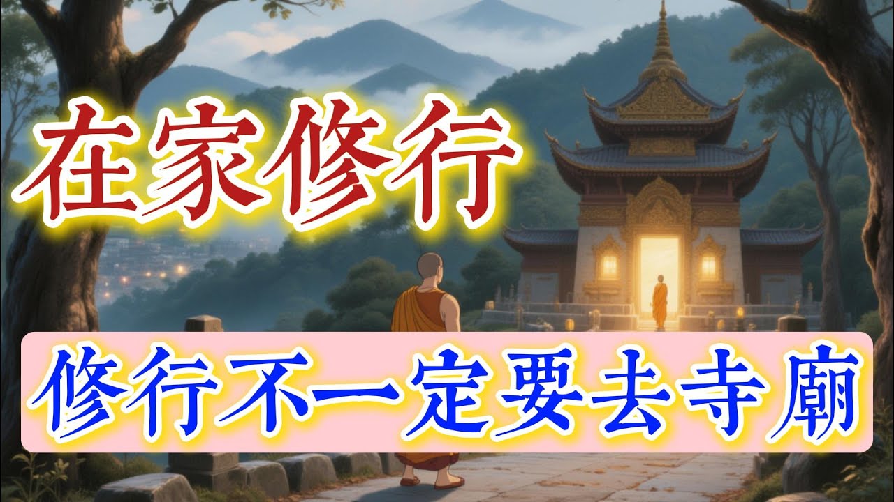 修行，非得出家？一定要去寺廟嗎？在家怎麼修？#佛學#佛教#禪修#佛法智慧#佛學知識#初學#佛教入門