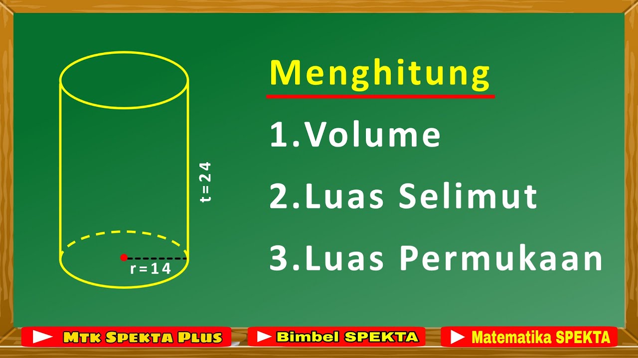TABUNG. Menghitung Volume, Luas Selimut dan Luas Permukaan