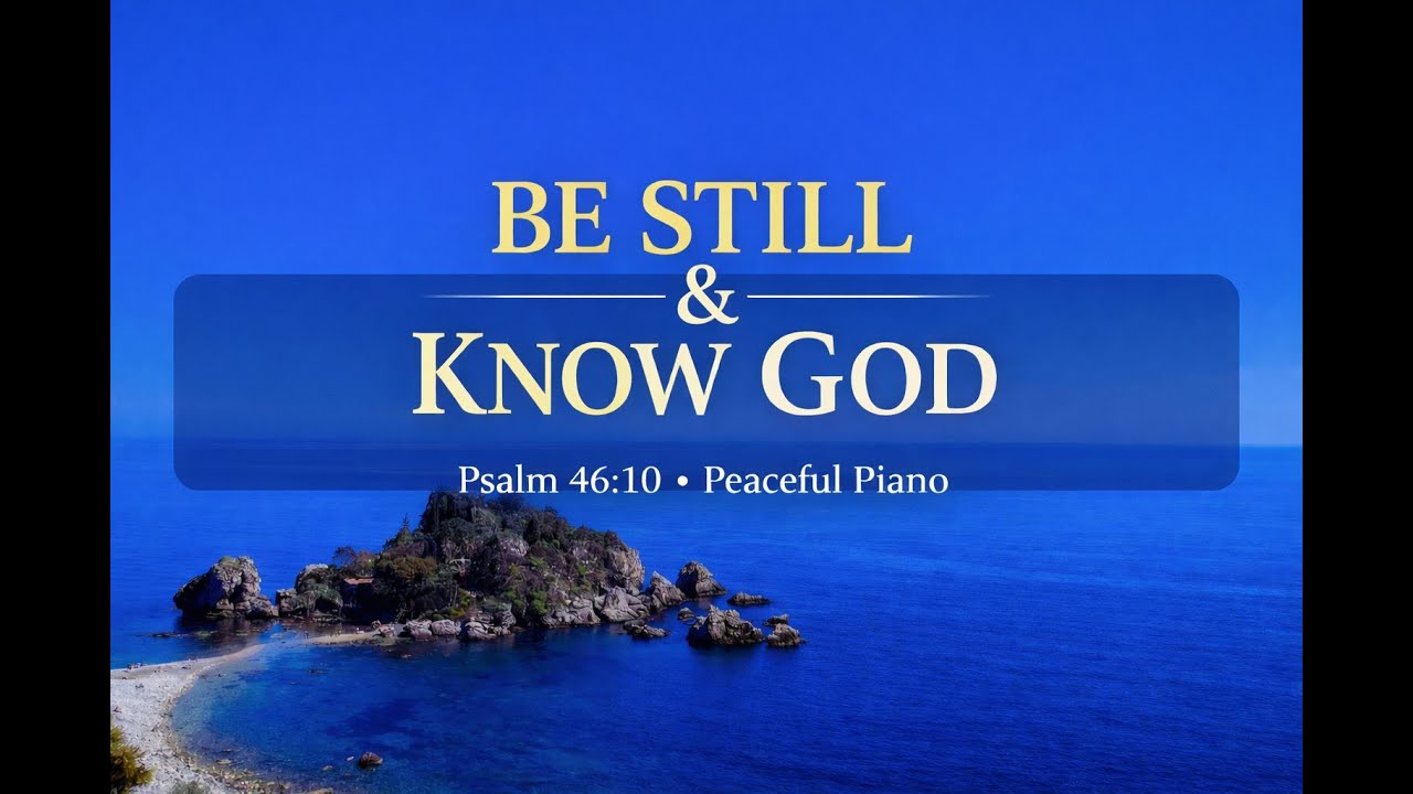 Be Still & Know God 🙏 | 1 Hour Peaceful Piano Music with Bible Verses