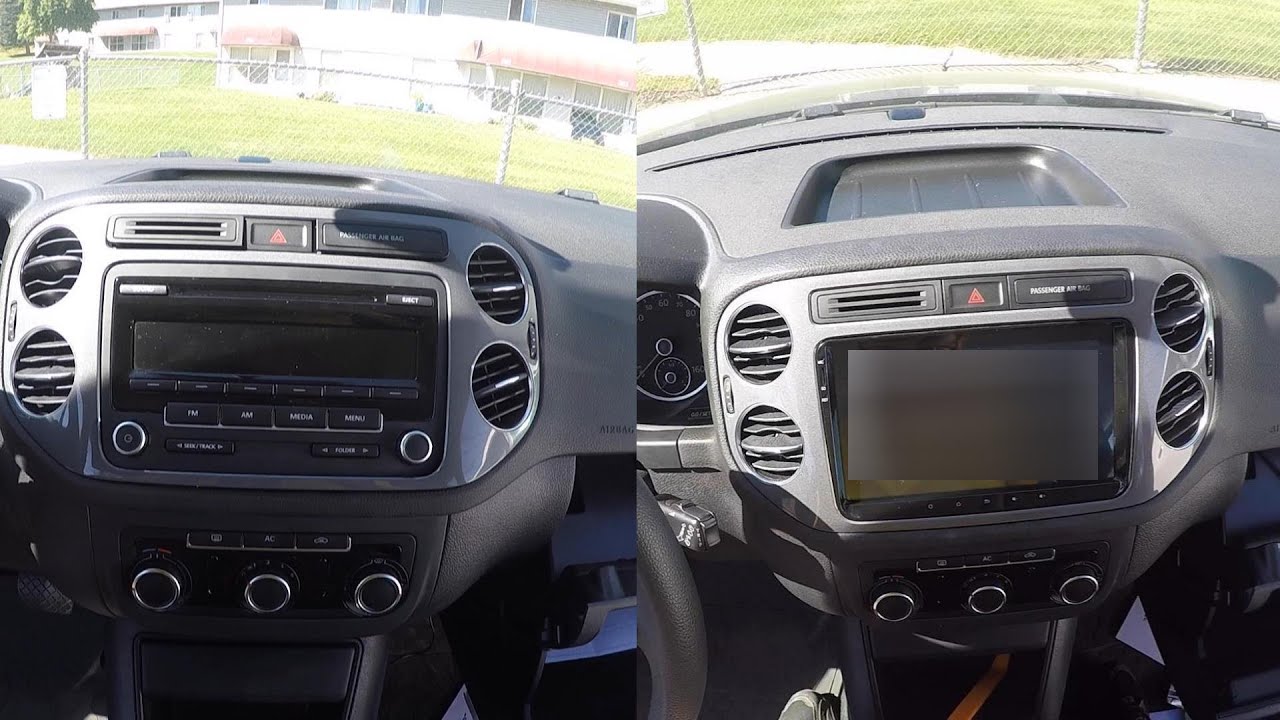 大众途观更换中控显示器Volkswagen Tiguan replaces central control display