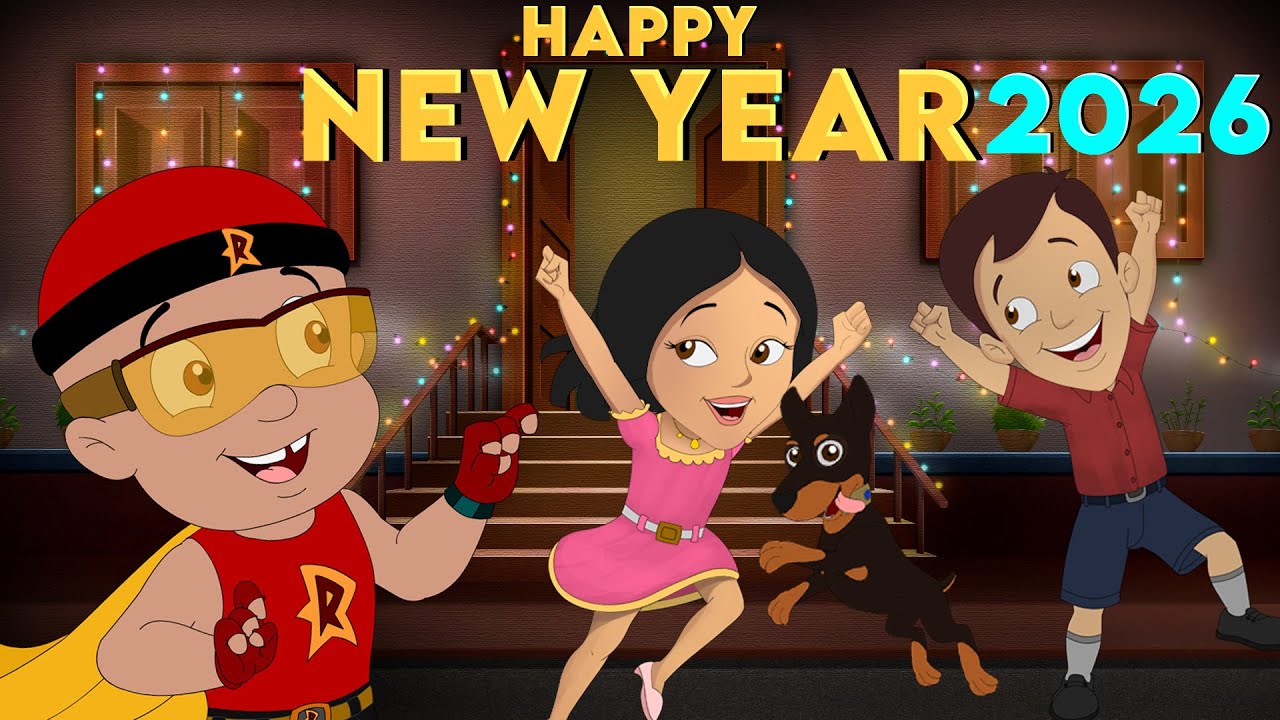 Mighty Raju - Happy New Year 2026! 🎉| New Year Celebration Special | Funny Cartoon for Kids in Hindi