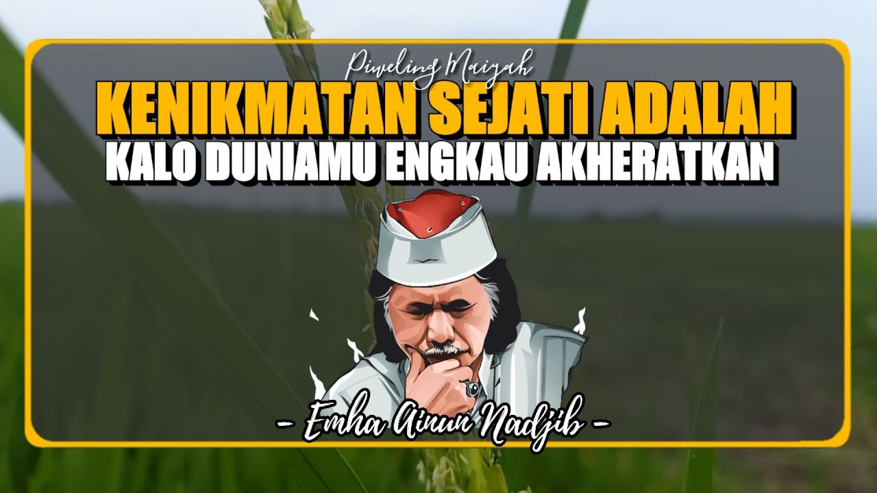 Tak Ada Kenikmatan Sejati Di Dunia, Kenikmatan Sejati Adalah Kalo Duniamu Engkau Akheratkan
