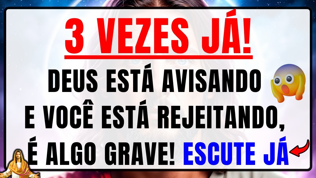 DEUS DIZ: VOCÊ REJEITOU MEU AVISO 3 VEZES! O ARCANJO MIGUEL FOI ENVIADO HÁ 2 MINUTOS PARA TE ALERTAR