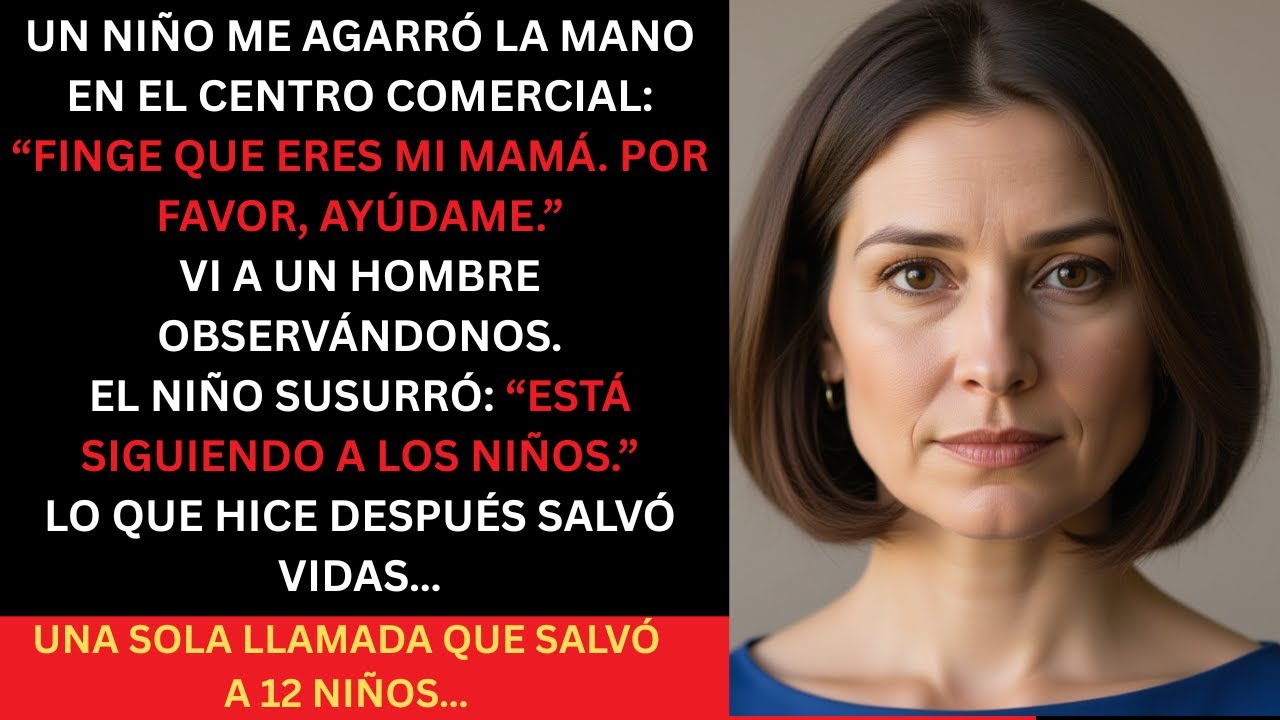 UN NIÑO ATERRORIZADO ME AGARRÓ LA MANO Y SUPLICÓ:“FINGE QUE ERES MI MAMÁ AHORA MISMO” — ASÍ QUE YO…