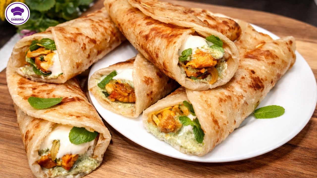 Ramzan Special Chicken Tikka Paratha Roll Recipe | Quick And Easy Iftar Special Recipe 