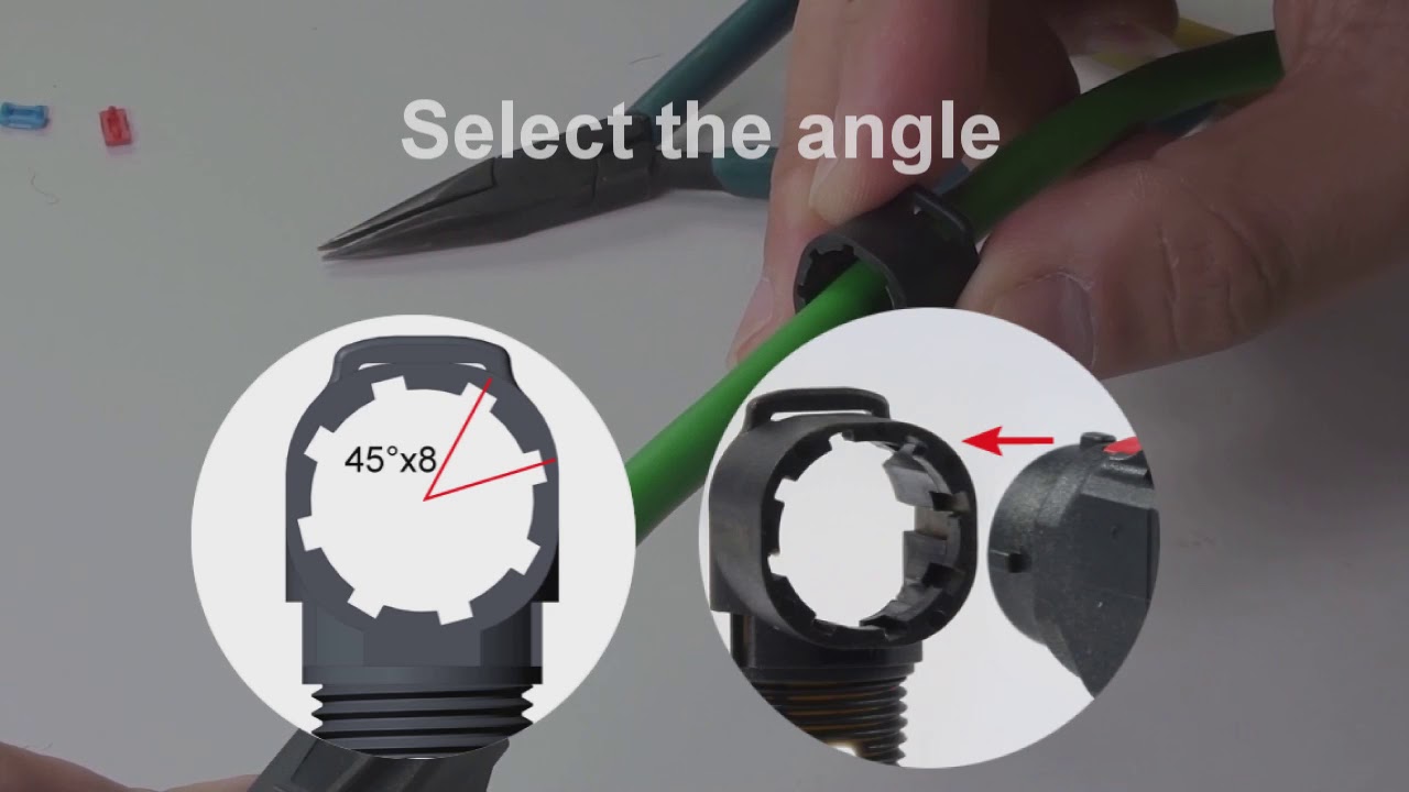 TA34-PAK Profinet Angled type 45° by 8-direction Installation