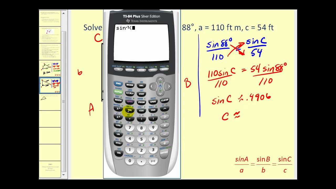 The Law of Sines:  The Ambiguous Case
