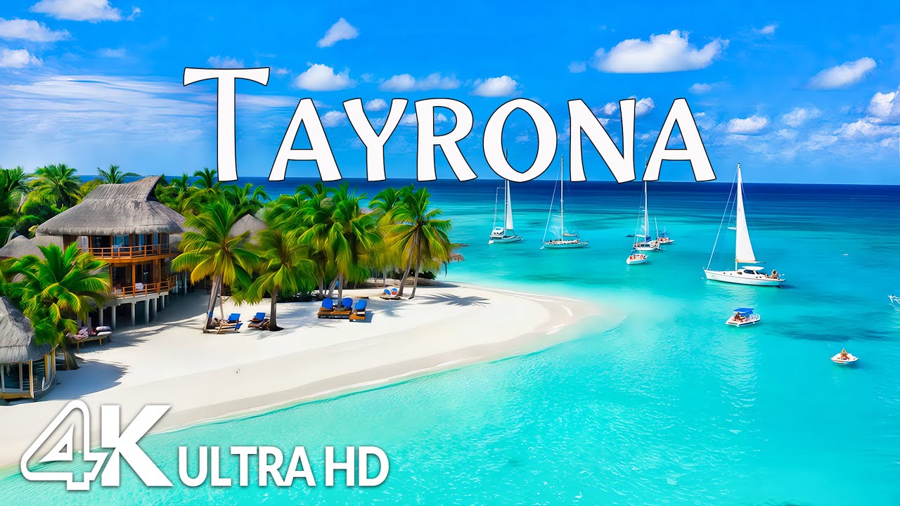 Tayrona National Park, Colombia 4K –  Palm Beaches, Blue Sea & Caribbean Beauty | Relaxing Music