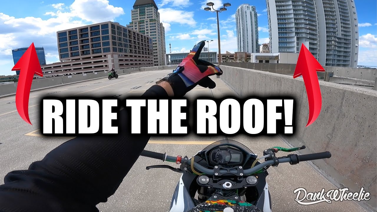 Riding Motorcycles On Top Of Sketchy Places!