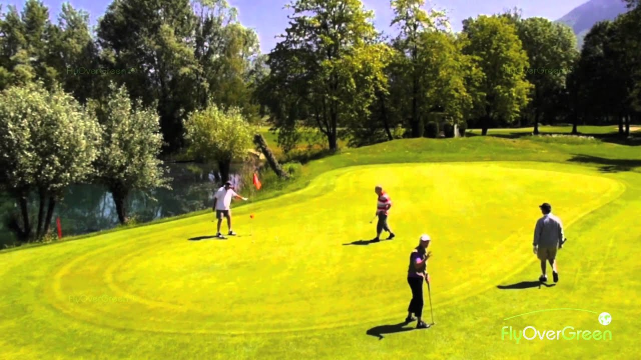 Golf De Grenoble Charmeil - drone aerial video - Overview (long)