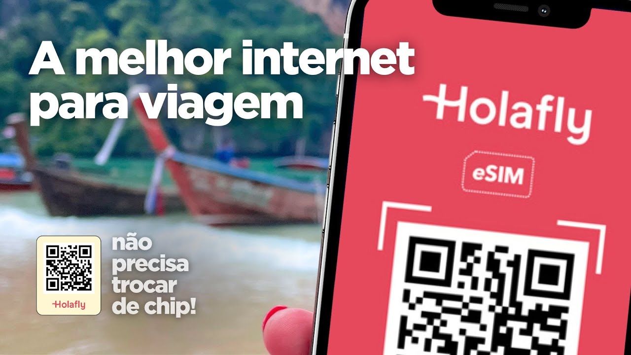Melhor INTERNET PARA VIAGEM: e-SIM Holafly, sem troca de chip. Entenda como funciona e como ativar.