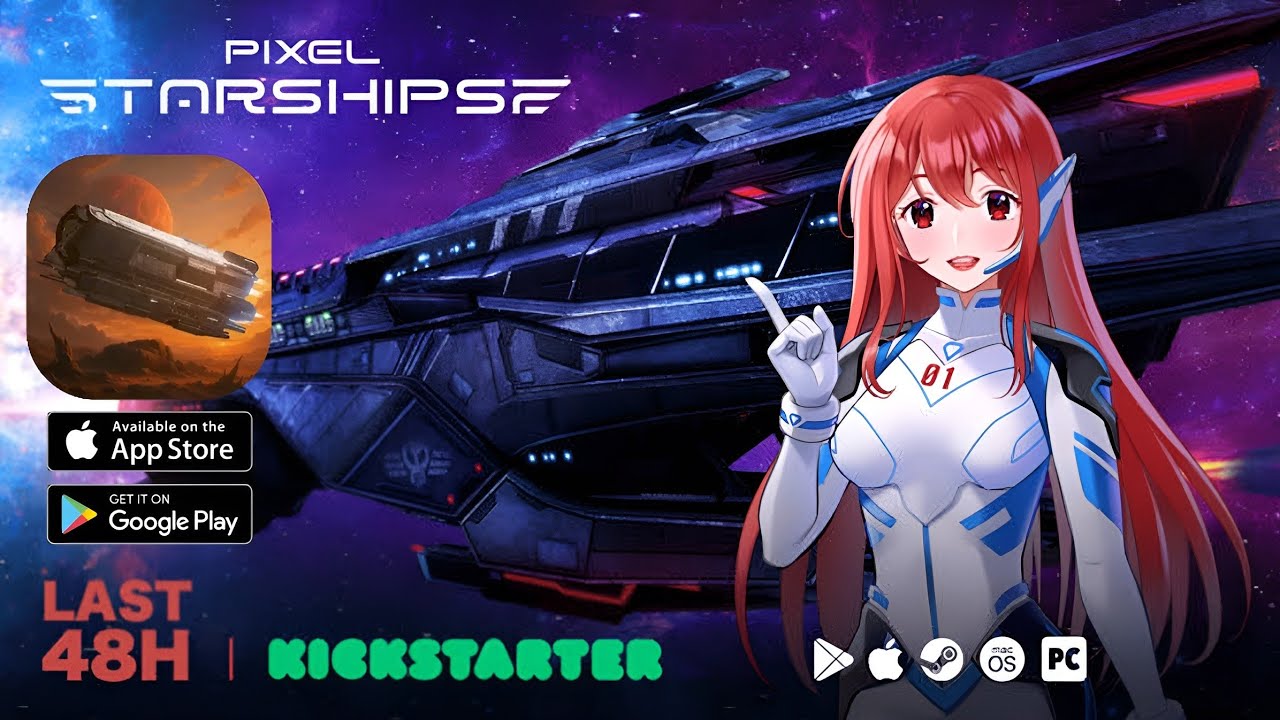 Pixel Starships 2 - Tutorial - Gameplay Walkthrough Part 1 , ANDROID, iOS