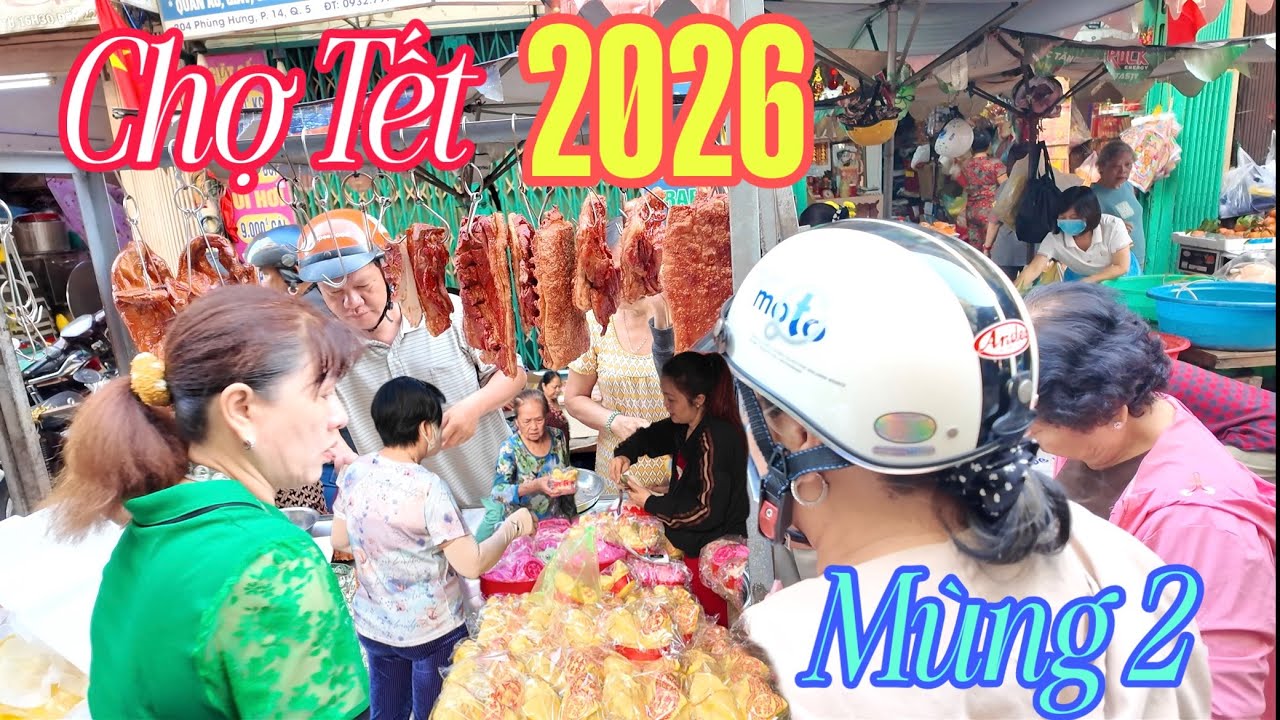 Mùng 2 Tết Sài Gòn Chợ Nhà Giàu ,Chợ Xóm Củi Người Hoa Người Khóc Người Cười 